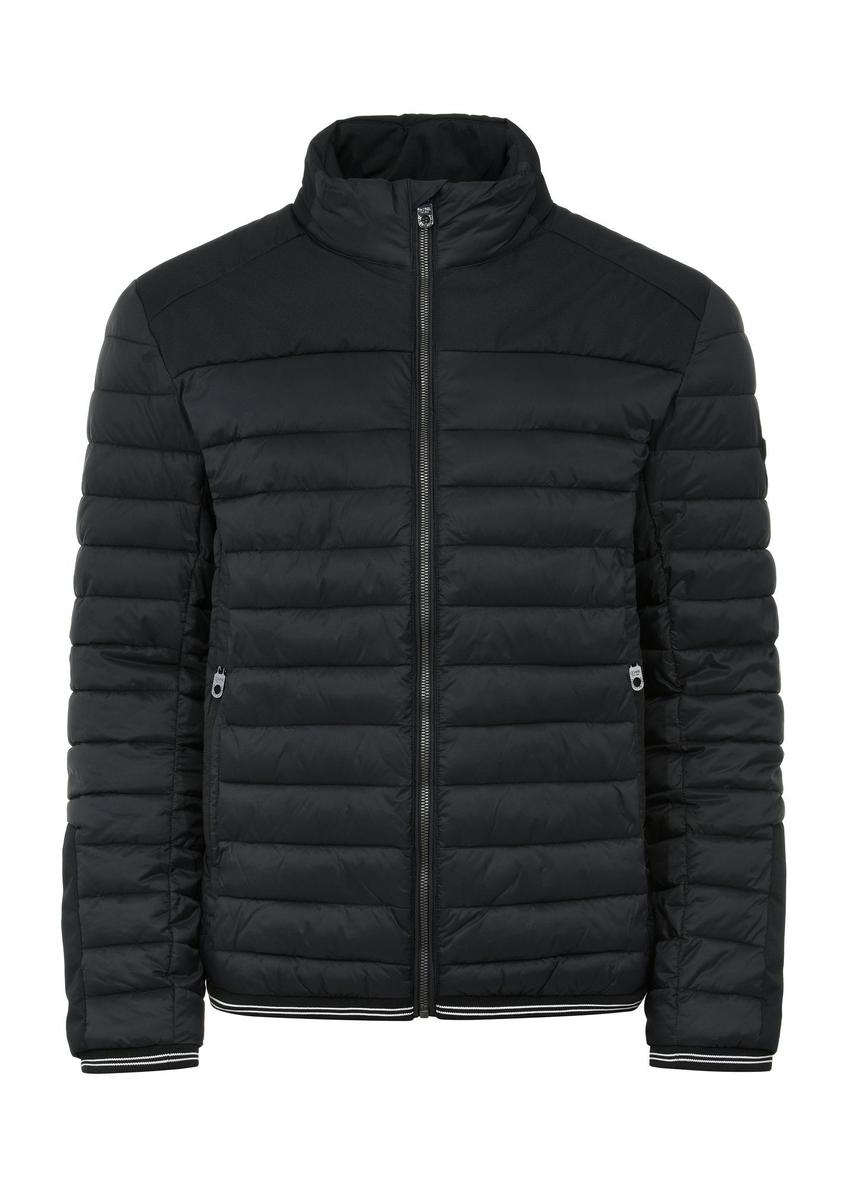 Čierna pánska prechodná bunda KURMT-0358A-99(W26)