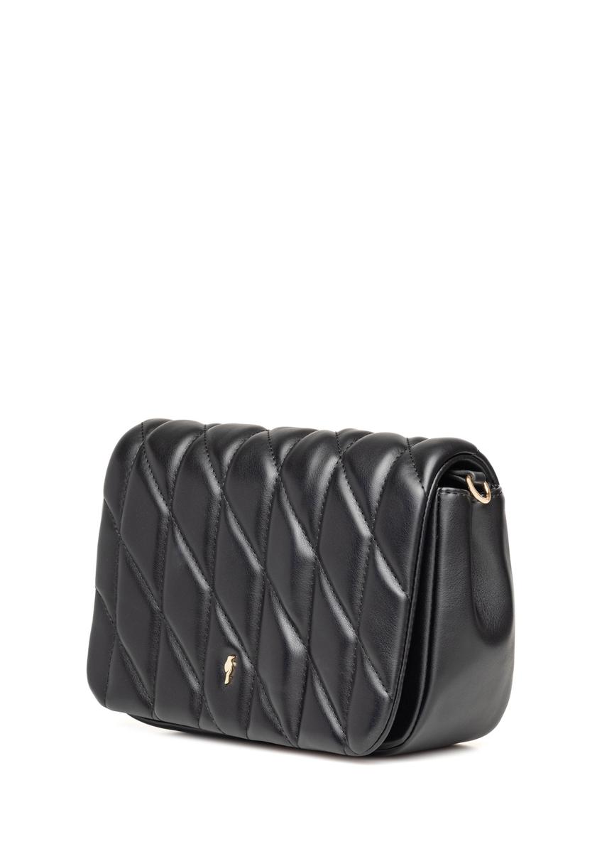 Dámska čierna kabelka s prešívaním TOREC-1151-99(W26)