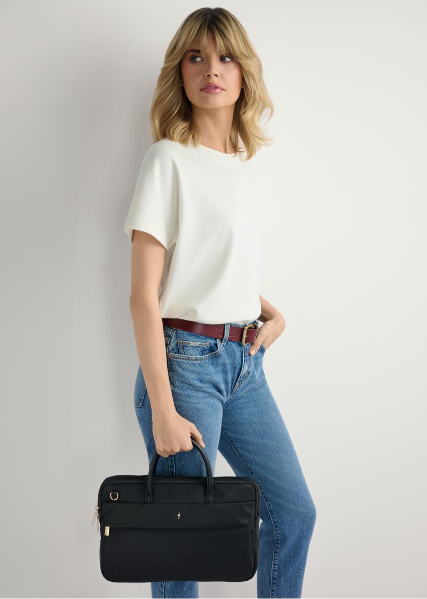 Čierna dámska taška na notebook TOREN-0344-99(W26)