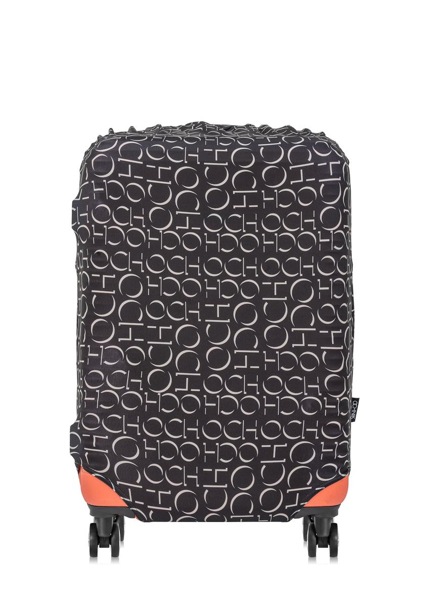 Stredne veľký obal na kufor s monogramom AW-013-0001-98-M(W25), pohľad na produkt na kufri na bielom pozadí.