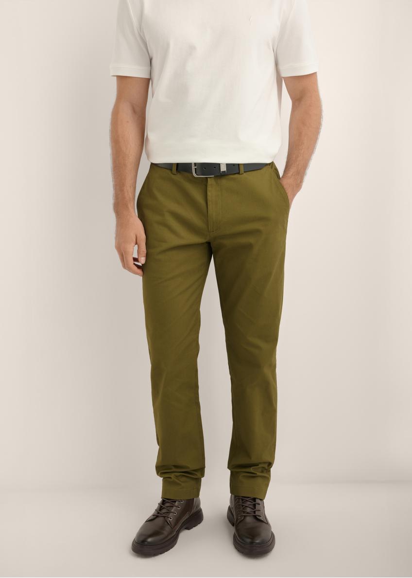 Pánske nohavice v khaki farbe SPOMT-0121-8D(Z26)