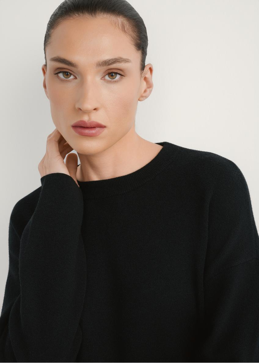 Čierne dámske šaty SUKDT-0260-99(W26)