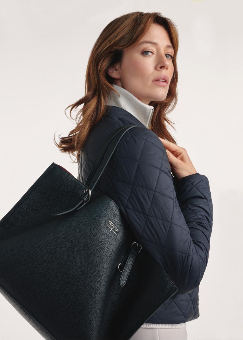 Čierna veľká shopper kabelka TOREC-1088-99(Z25)