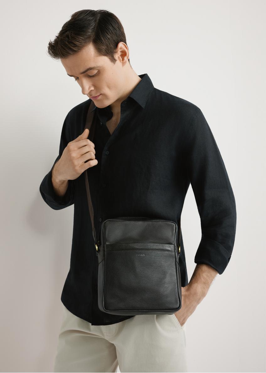 Tmavohnedá kožená pánsky taška TORMS-0502-1I(W26)