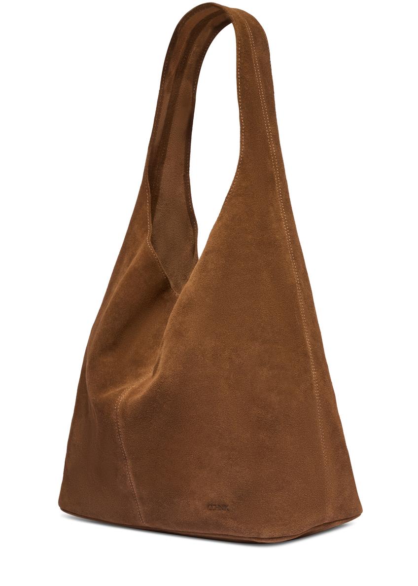 Semišová shopperka v koňakovej farbe TORES-1403-1F(Z26)