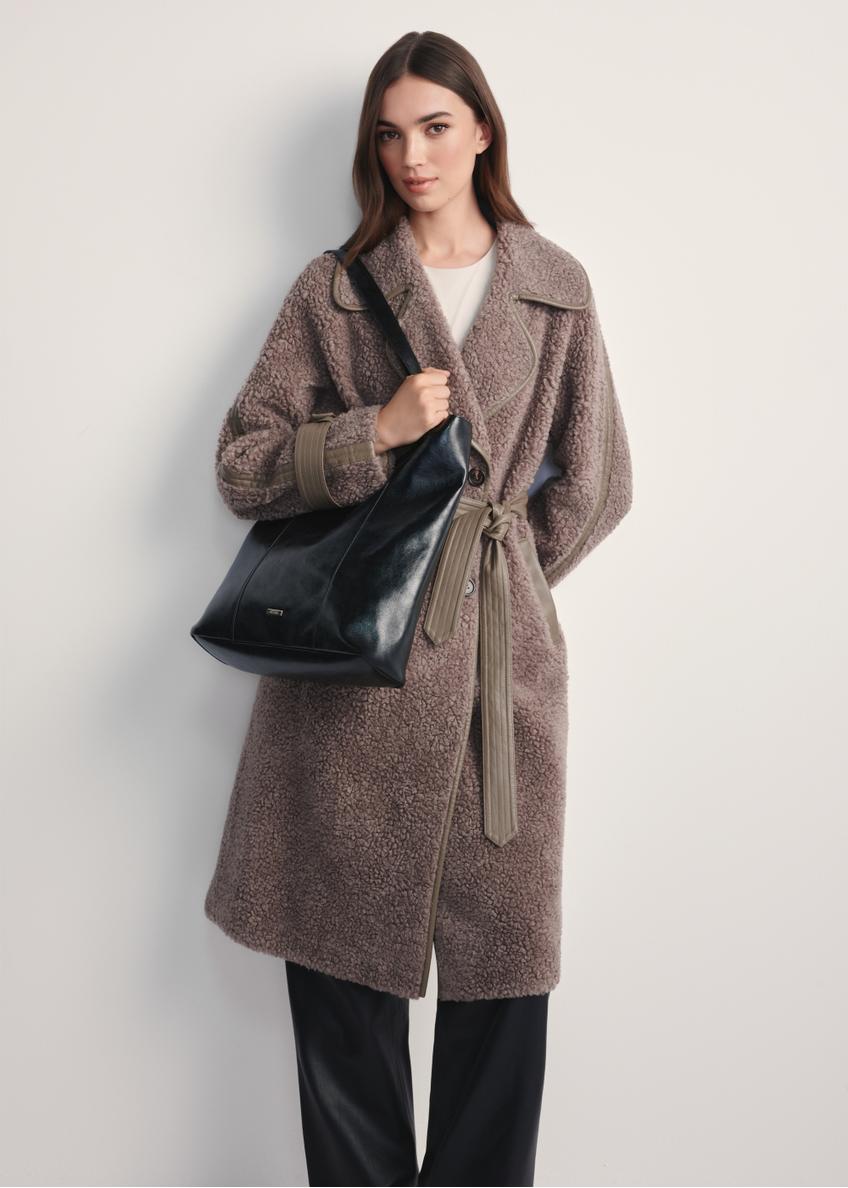 Čierna dámska shopper kabelka TOREC-1086-99(Z25)