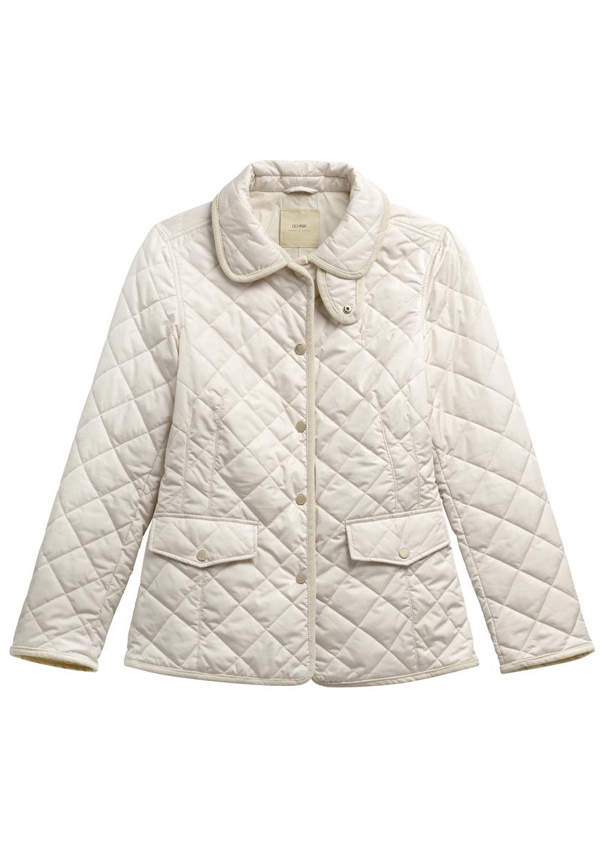 Svetlo béžová dámska prechodná bunda KURDT-0640-0B(W26)