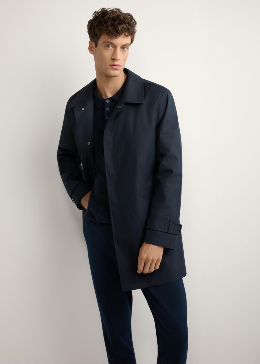 Pánska zateplená bunda v tmavomodrej farbe KURMT-0408-7D(W26)