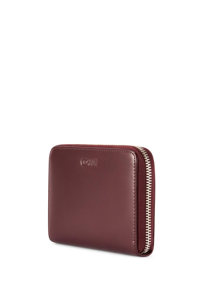 Dámska kožená peňaženka vo vínovej farbe PORES-0976-49(Z25)