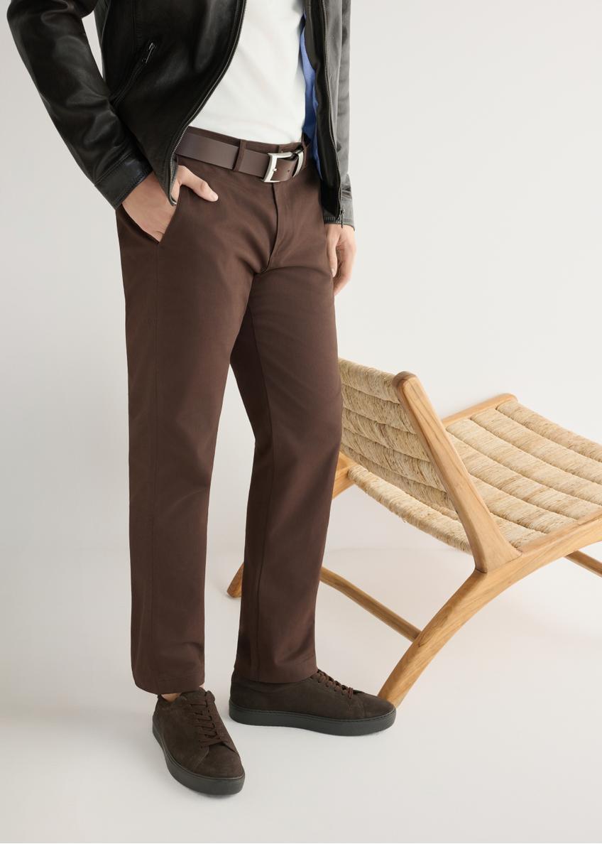 Tmavohnedé kožené športové topánky BUTYM-0503A-1I(W26)