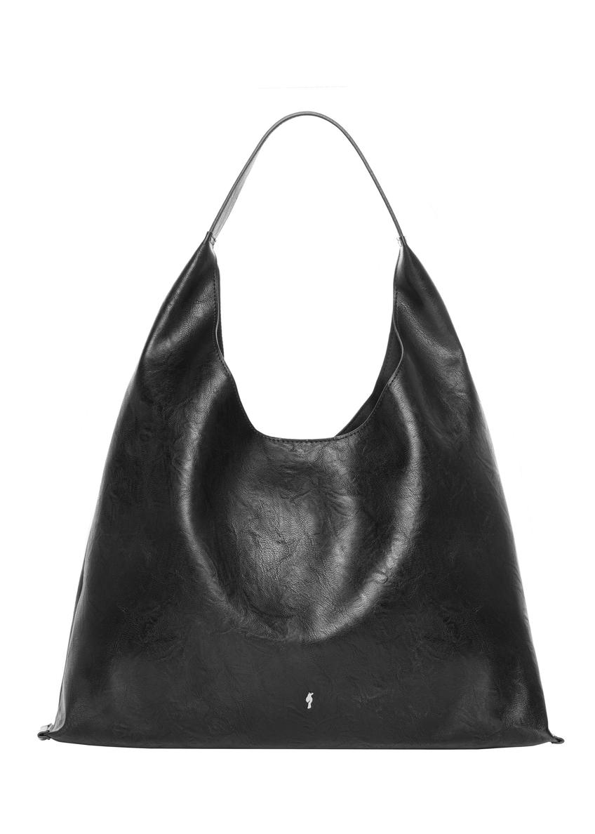 Čierna dámska kabelka typu shopper TOREC-1385-99(Z26)