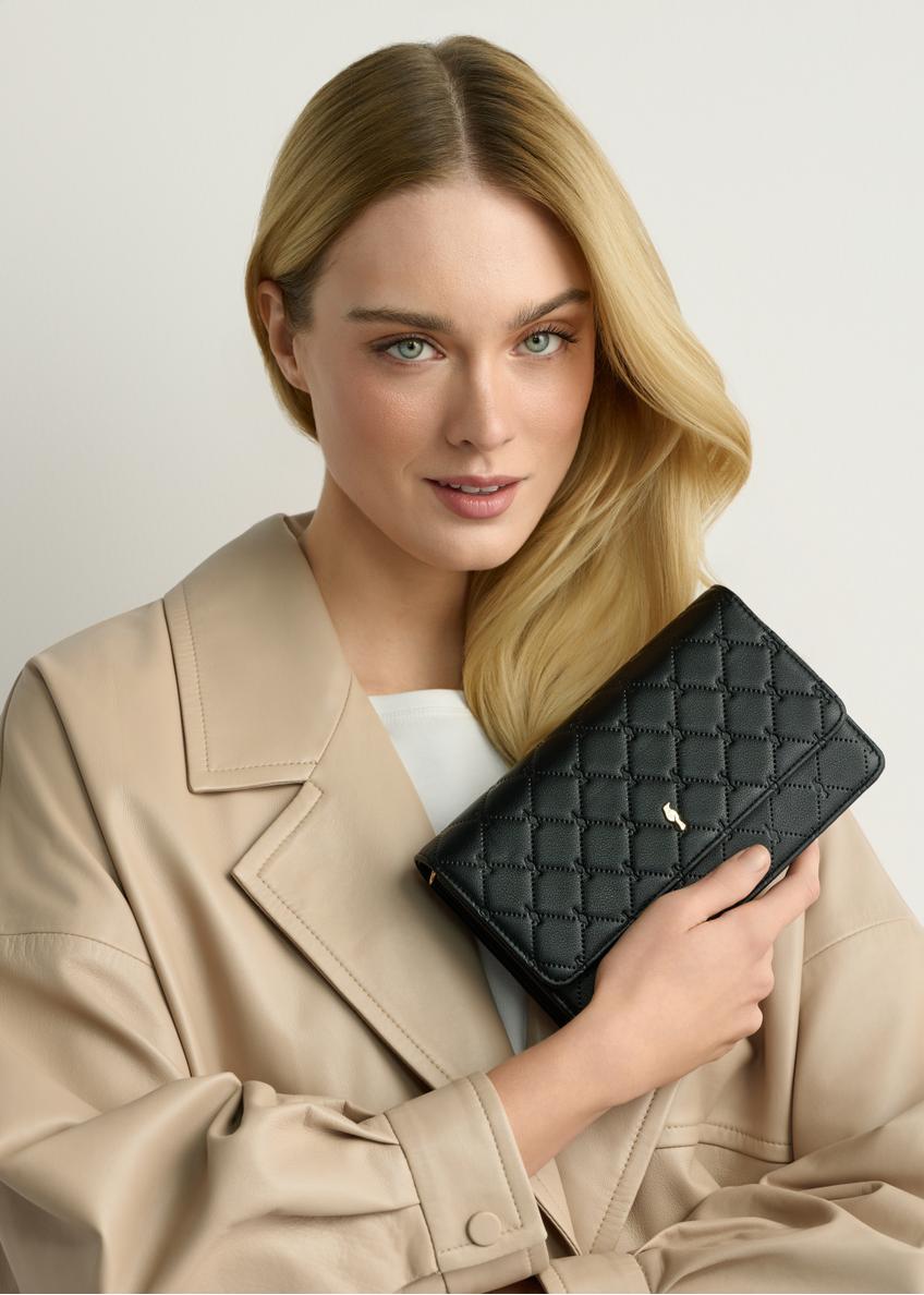 Malá dámska čierna kabelka TOREC-1178-9P(W26)