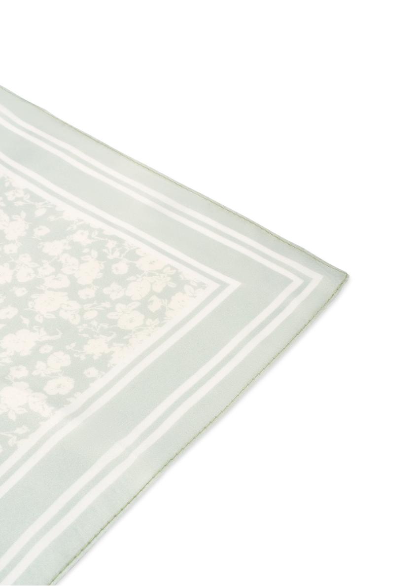 Zelená kvetinová dámska šatka SZADT-0190-8P(W26)