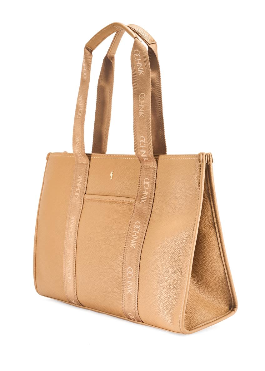 Veľká  shopper kabelka v ťavej farbe TOREC-0977A-24(Z25)