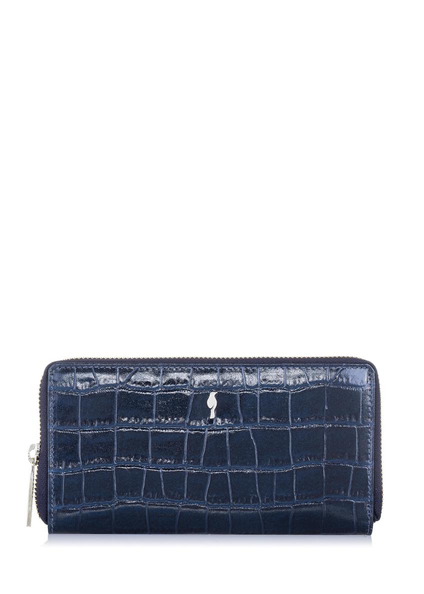 Dámska veľká kožená peňaženka Croco PORES-0844-69(W23)