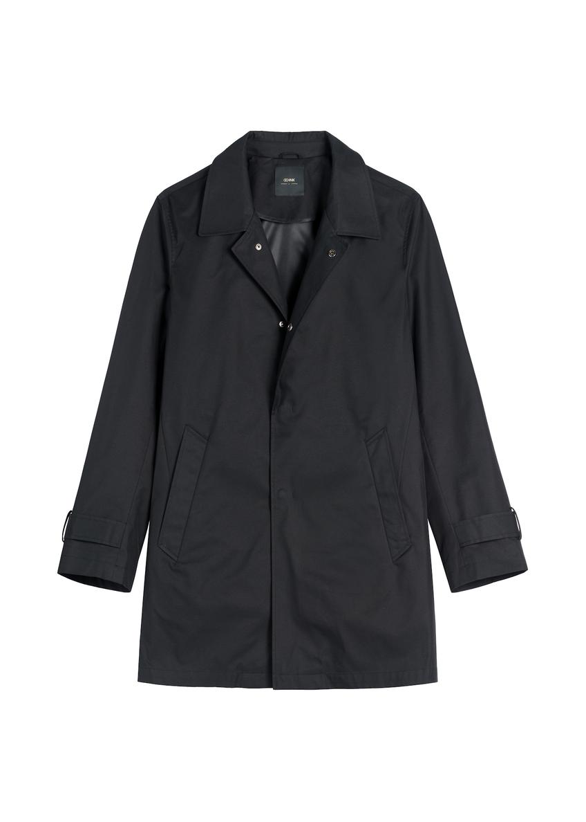 Čierna pánska bunda s oteplením KURMT-0408-99(W26)