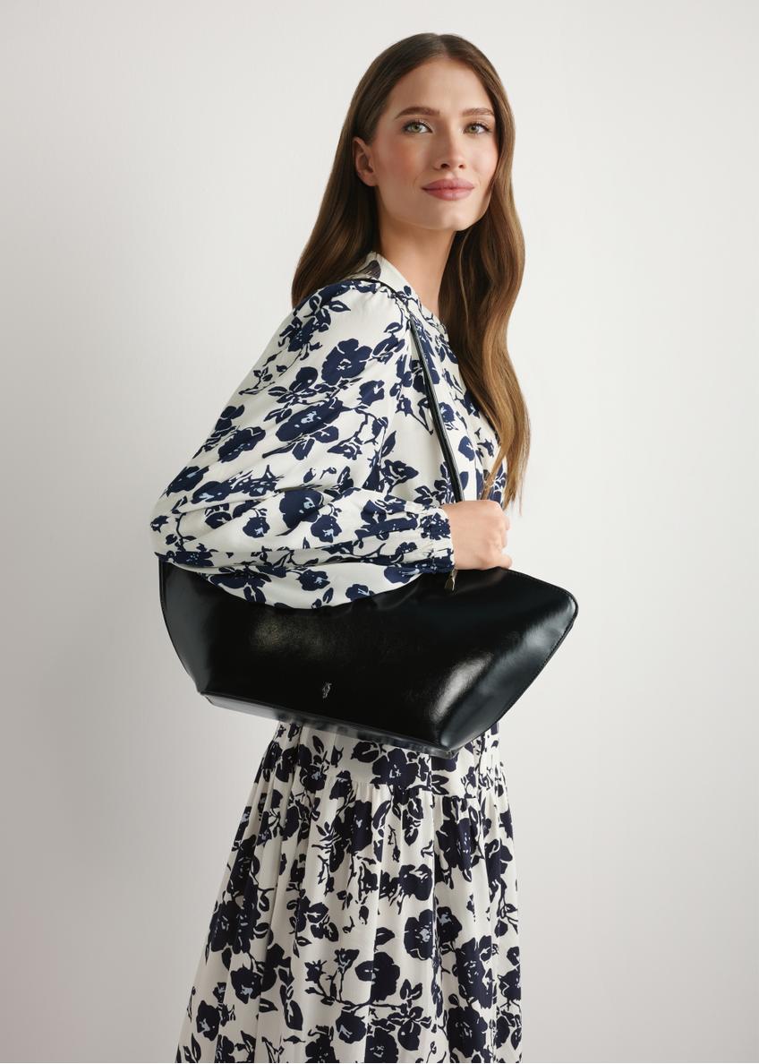 Čierna dámska kabelka cez rameno TOREC-1237-99(W26)