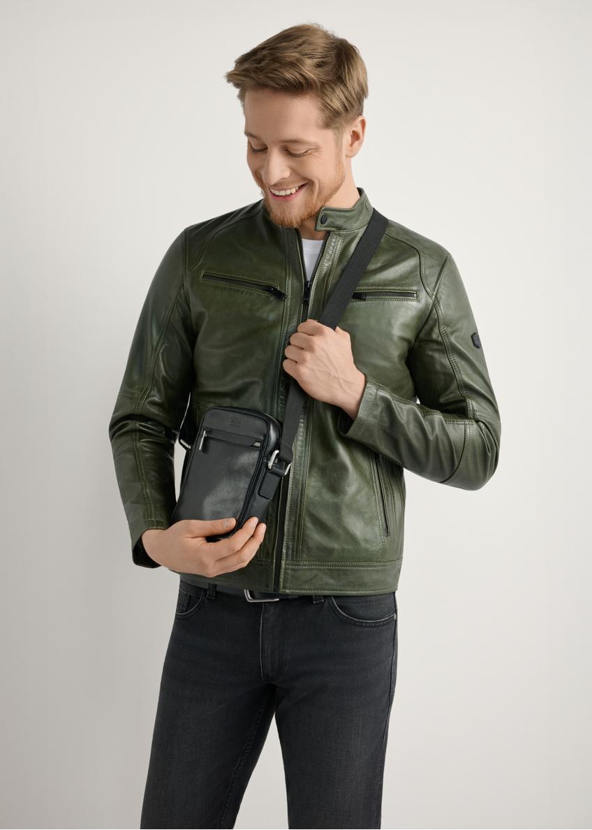 Pánska kožená čierna taška TORMS-0505-99(W26)