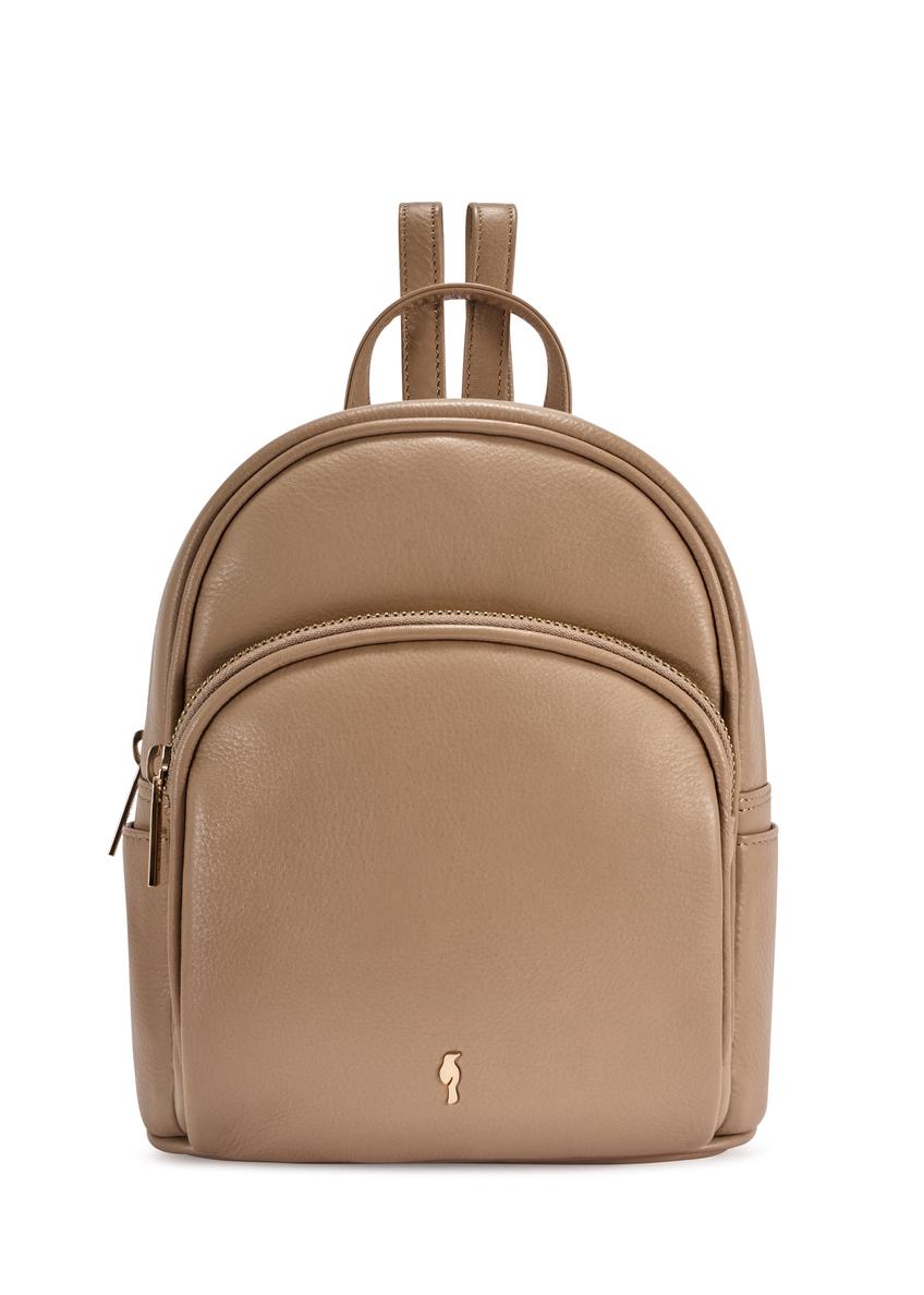 Dámsky kožený batoh béžovej farby TORES-1089A-1B(W26)