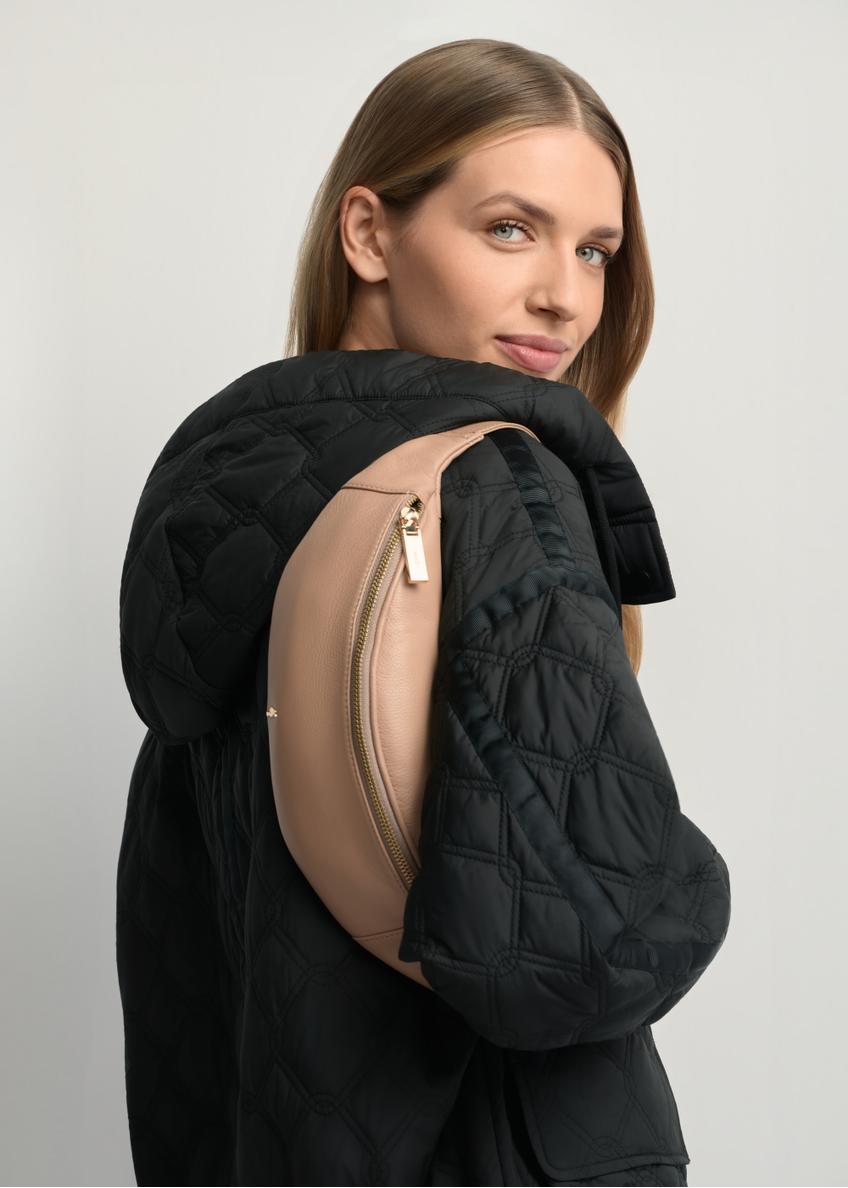 Dámska kožená kabelka béžovej farby TORES-0970F-1B(W26)