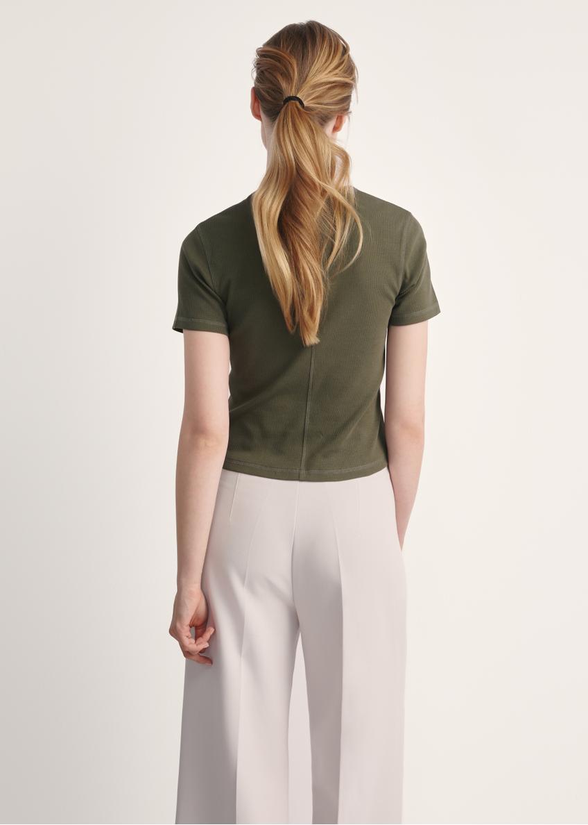 Dámske tričko v khaki farbe TSHDT-0145-55(Z25)