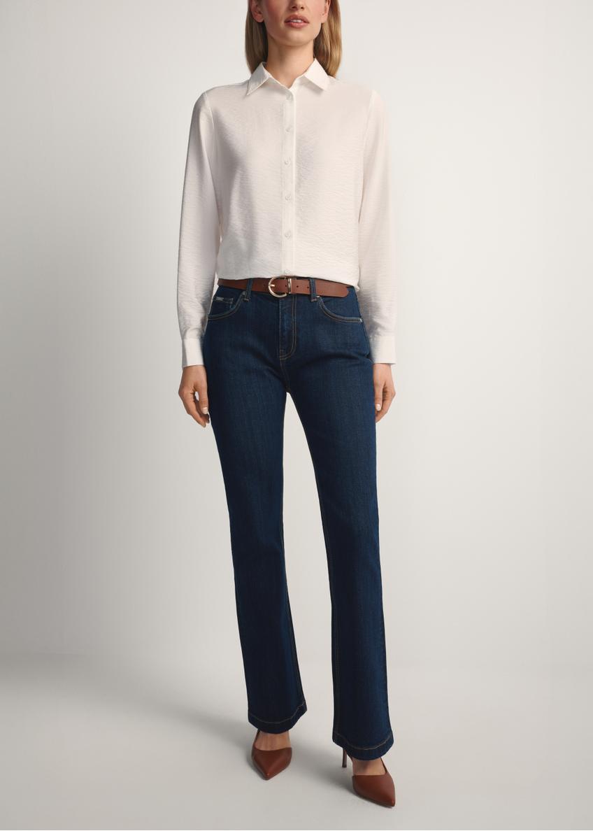 Námornícky modré džínsy wide leg JEADT-0015-7H(W26)