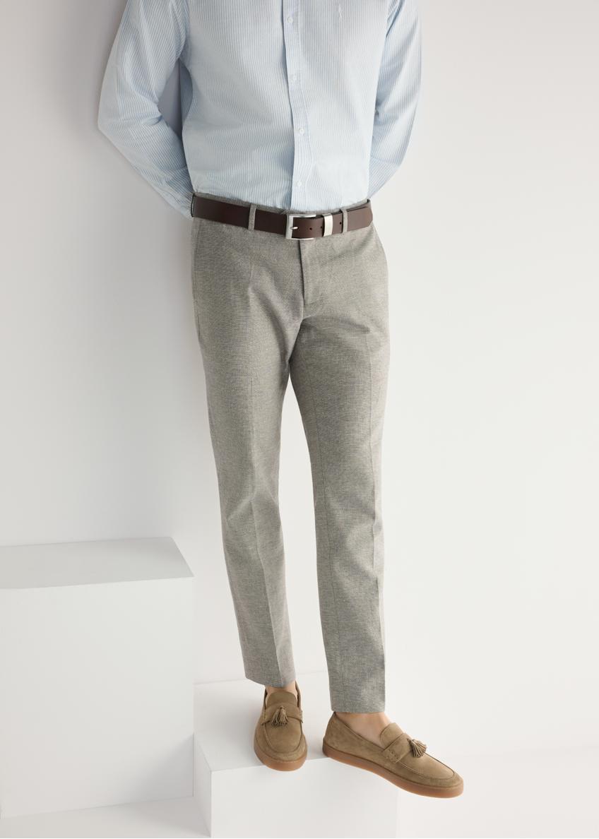 Pánske mokasíny v štýlovej béžovej farbe BUTYM-0531-1K(W26)