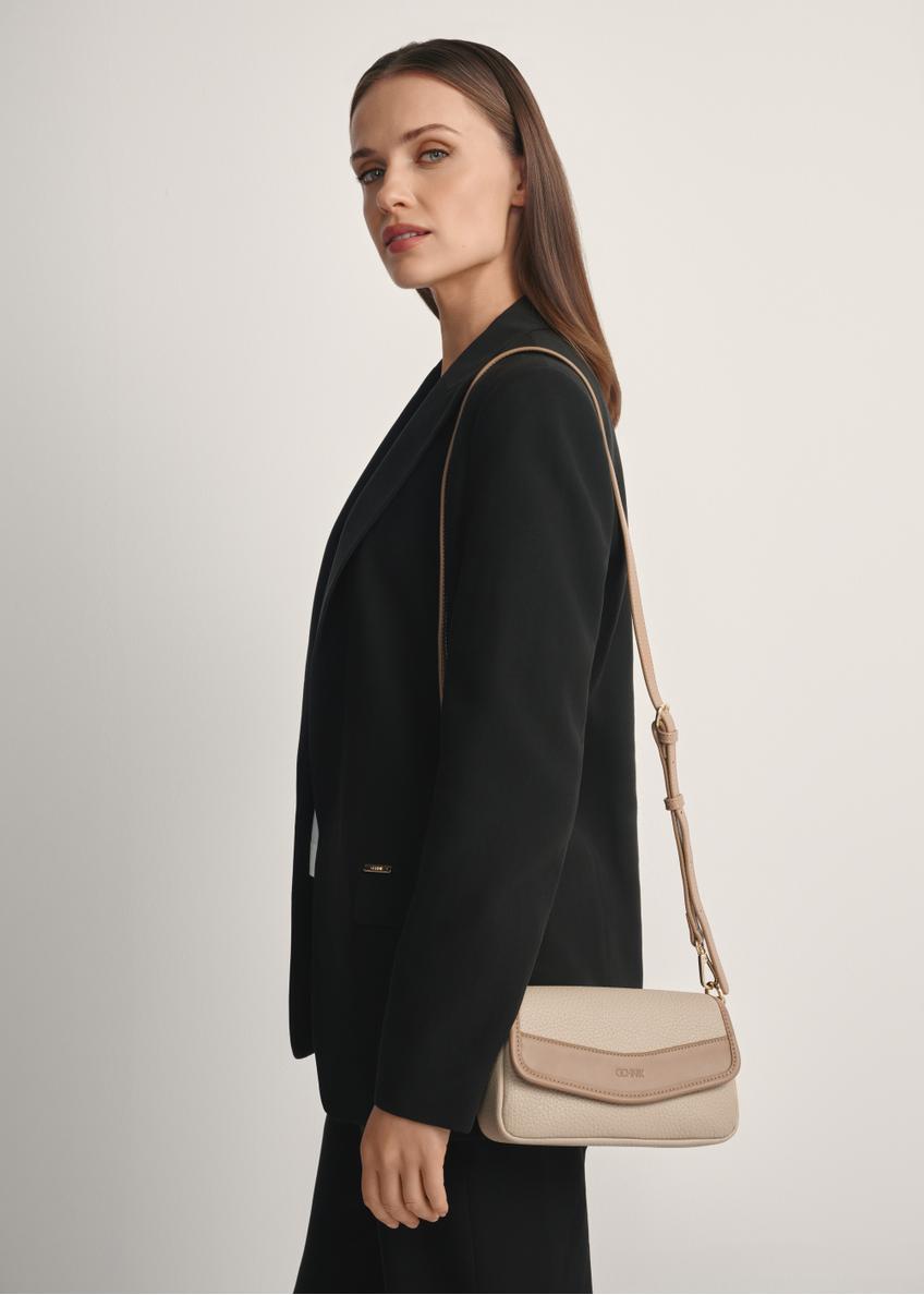 Malá dámska kabelka v béžovo-hnedej TOREC-1163-1D(W26)