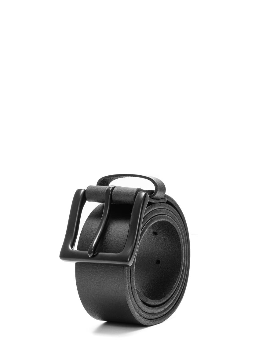 Čierny pánsky kožený opasok PASMS-0270-99(Z25)