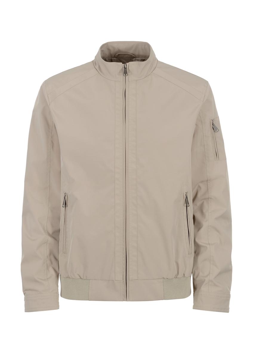 Šedá pánska bunda so stojačikom KURMT-0301-91(W23)-03