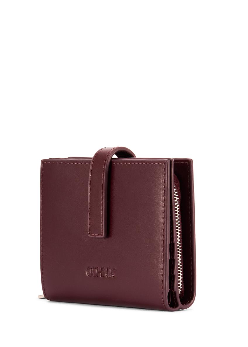 Dámska kožená peňaženka bordová PORES-0975-49(Z25)