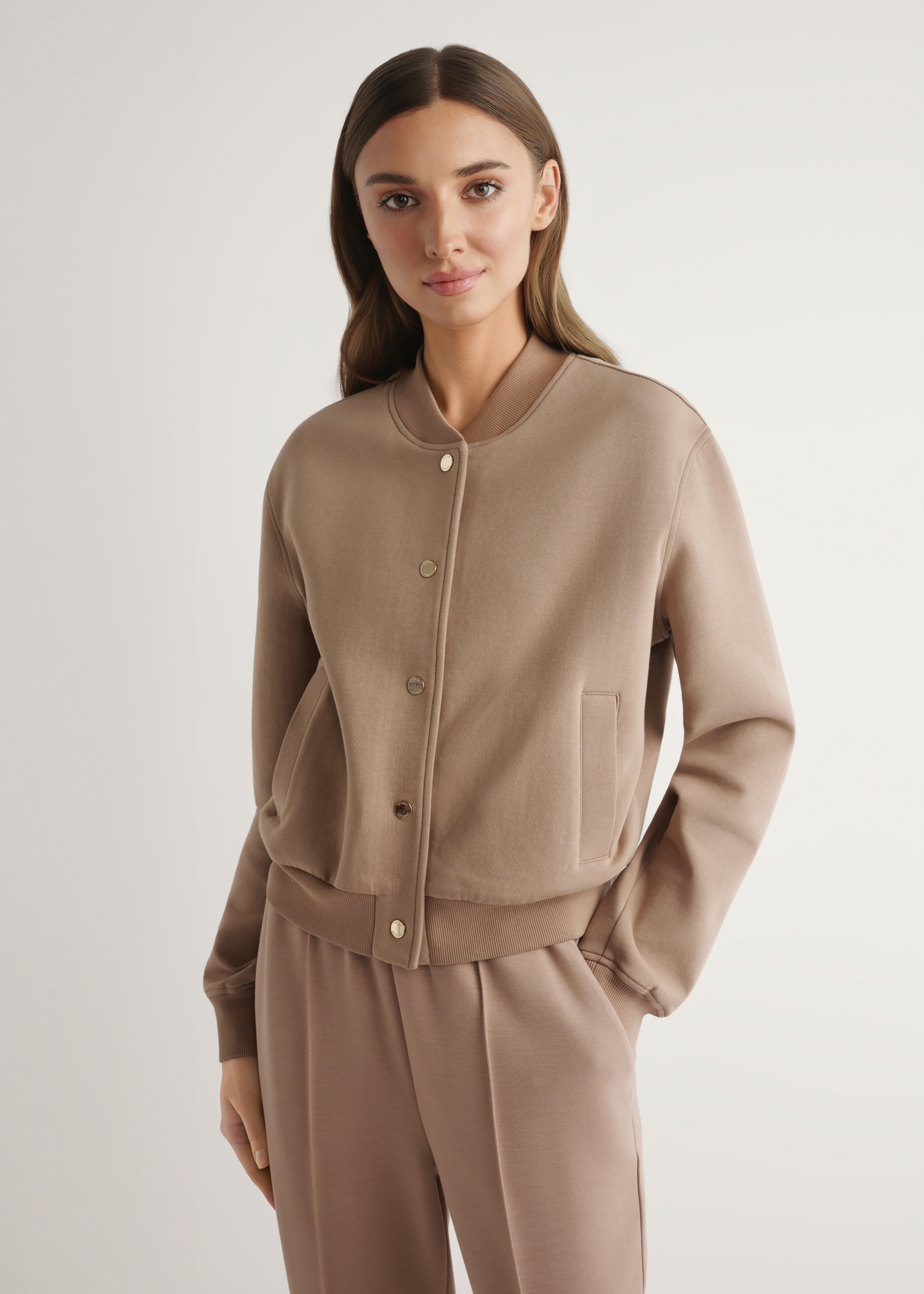 Dámska mikina v ťavej farbe BLZDT-0121-1D(W26)