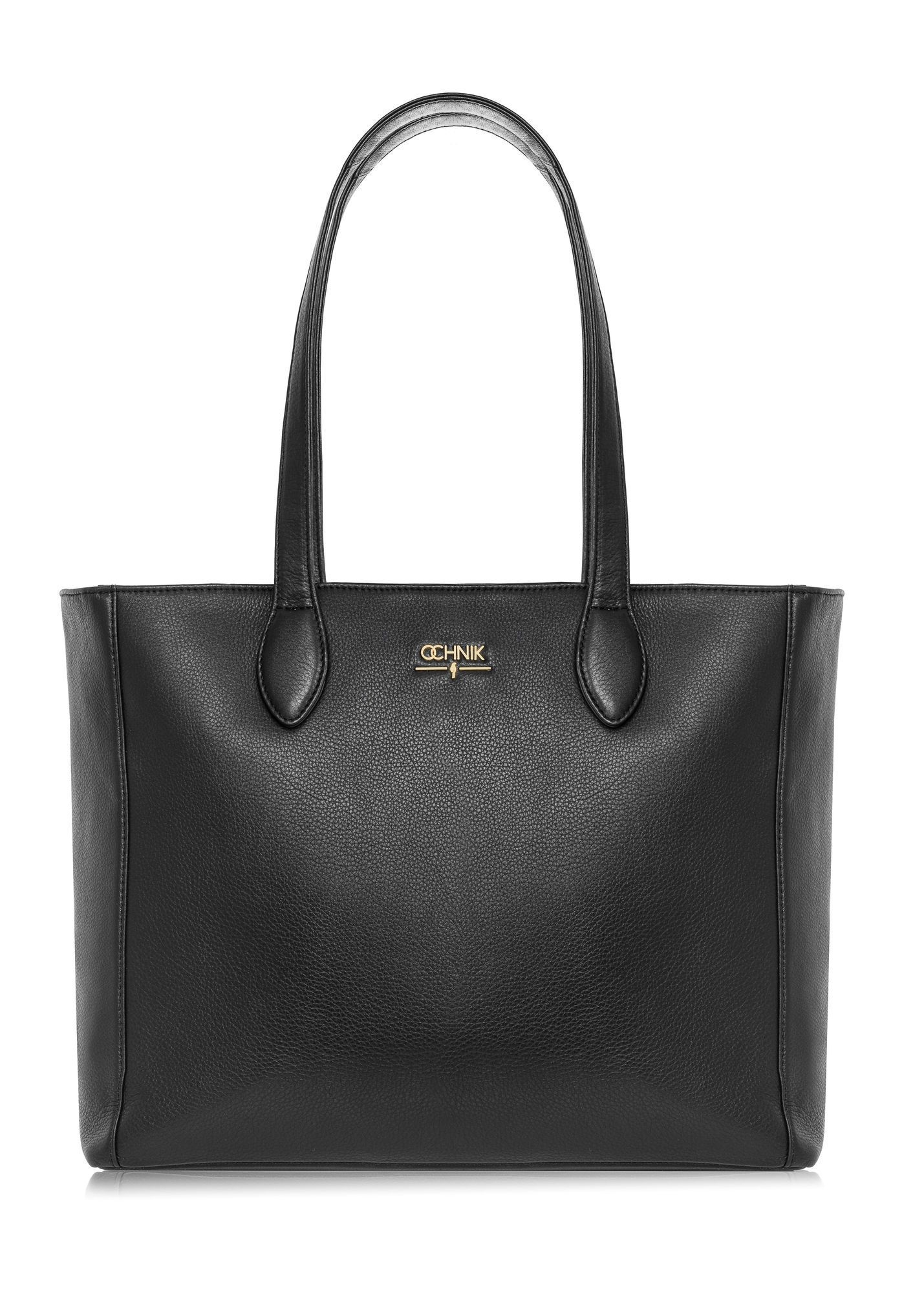 Čierna kožená dámska shopper kabelka TORES-0971F-99(Z26)