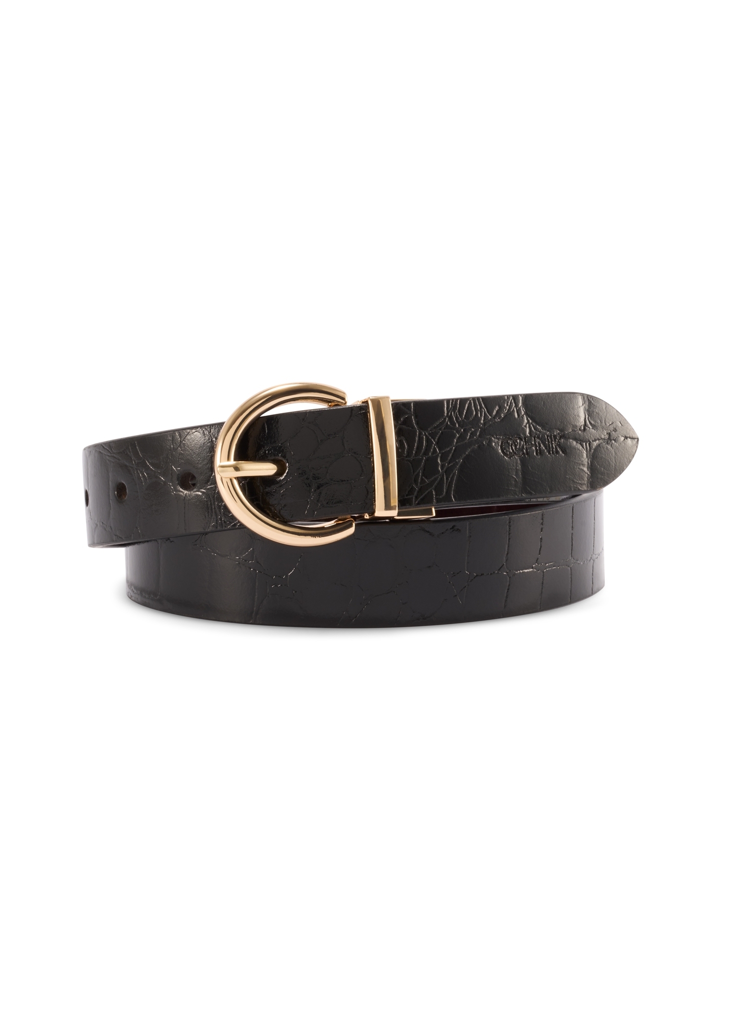 Dámsky obojstranný kožený opasok croco PASDS-0332-89(Z25)