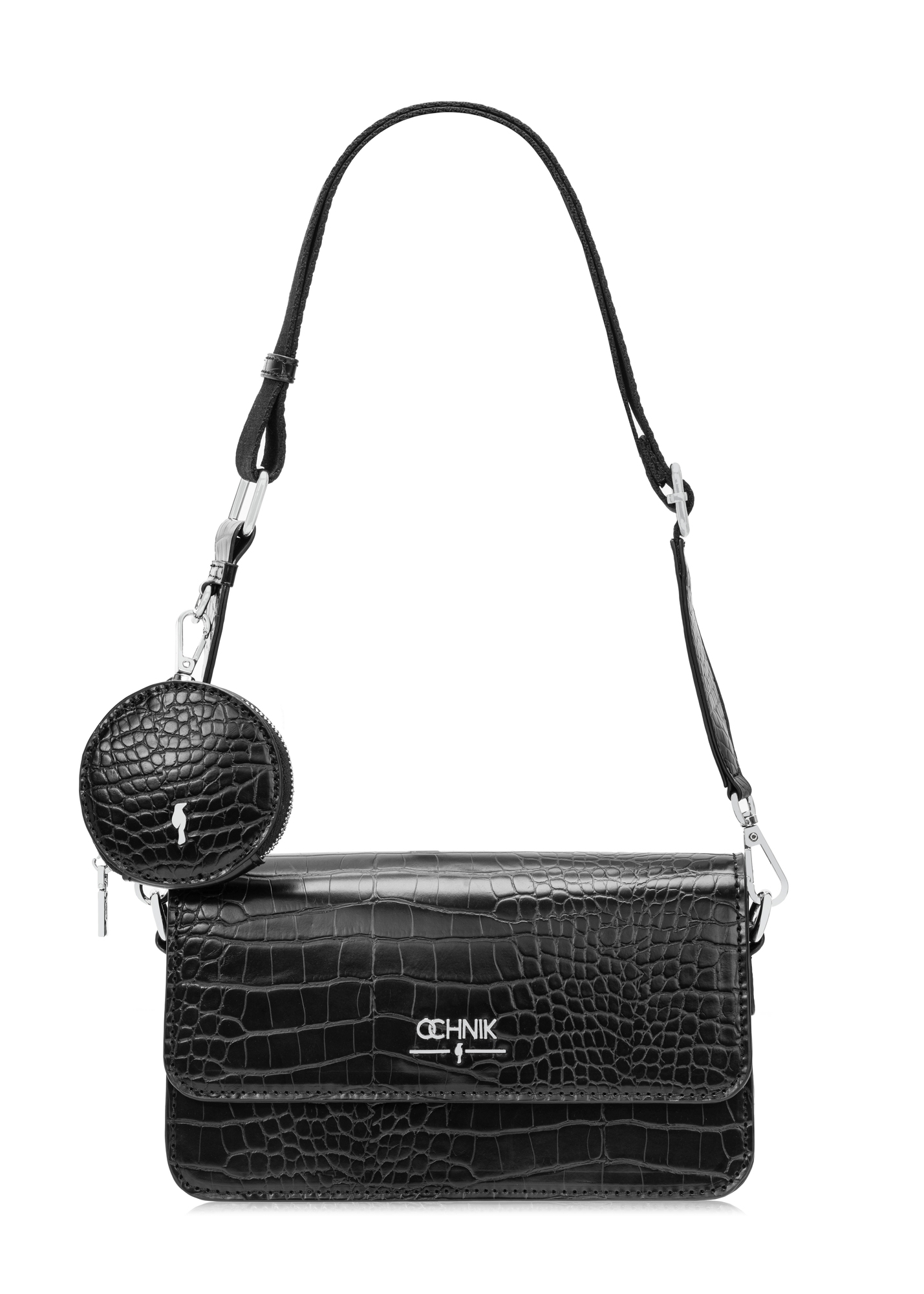 Malá dámska kožená kabelka croco TOREC-1171-9G(W26)