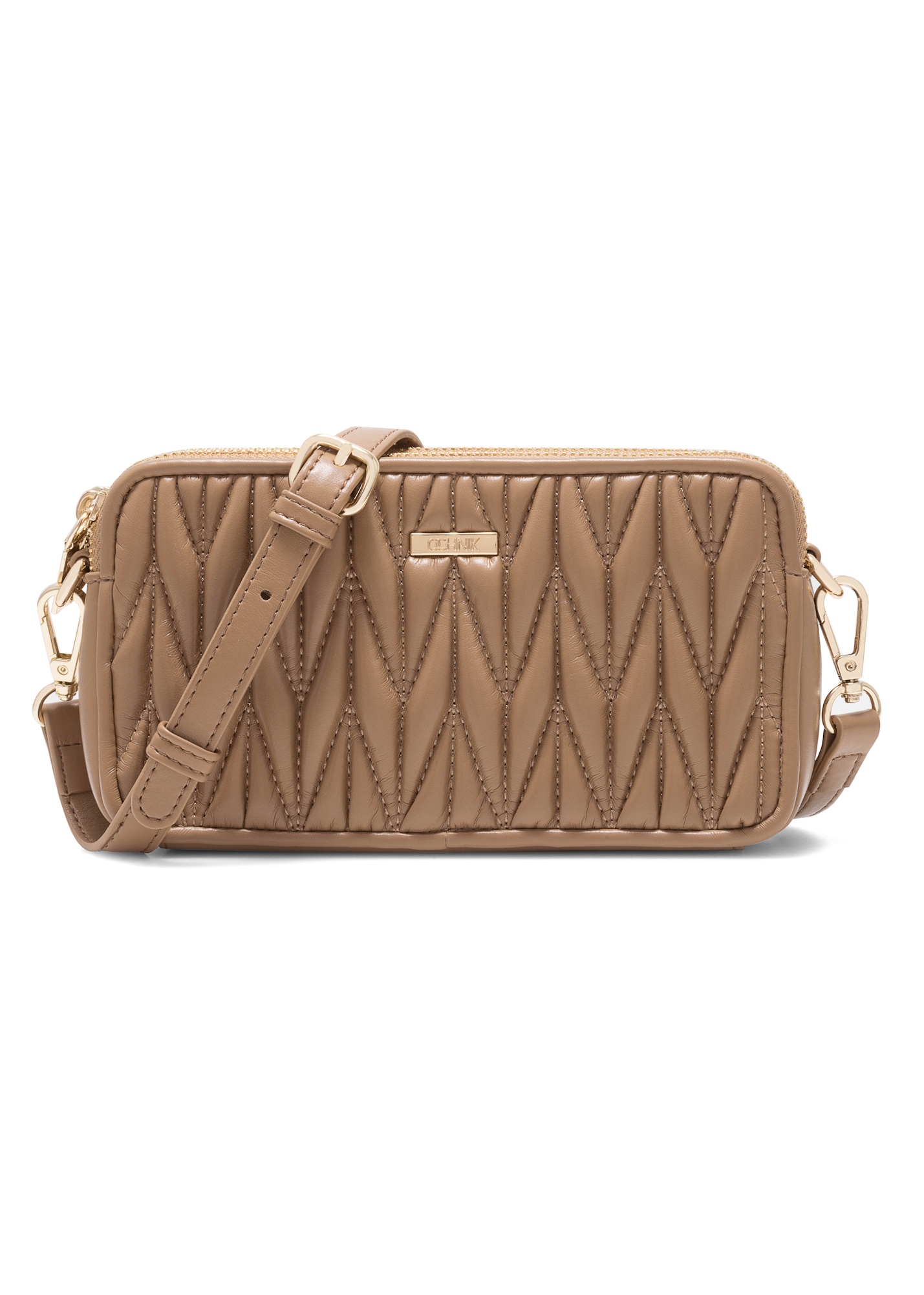 Klasická béžová dámska kabelka TOREC-1103-24 (Z25)