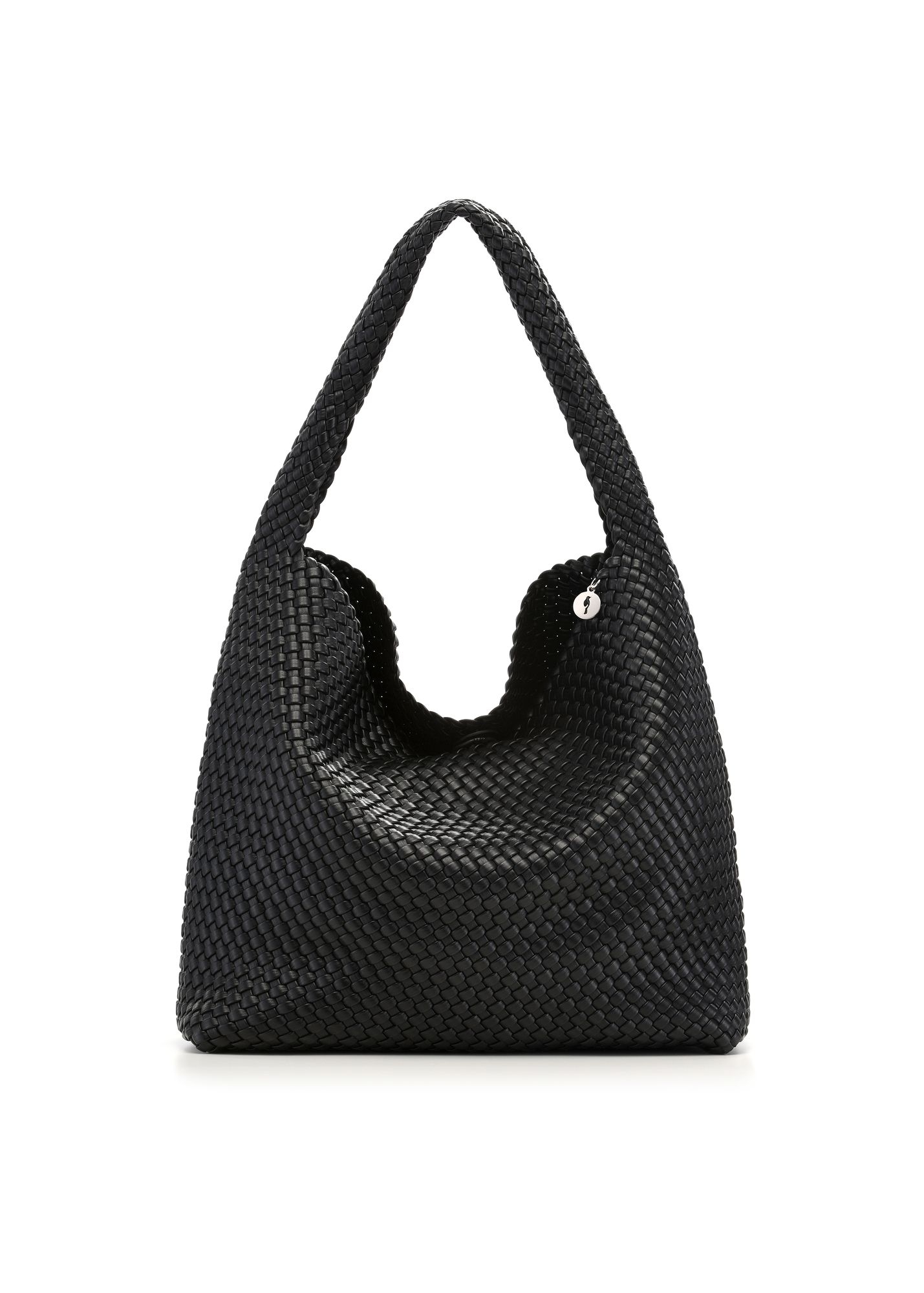 Čierna pletená shopperka TOREC-1148-99(W26)