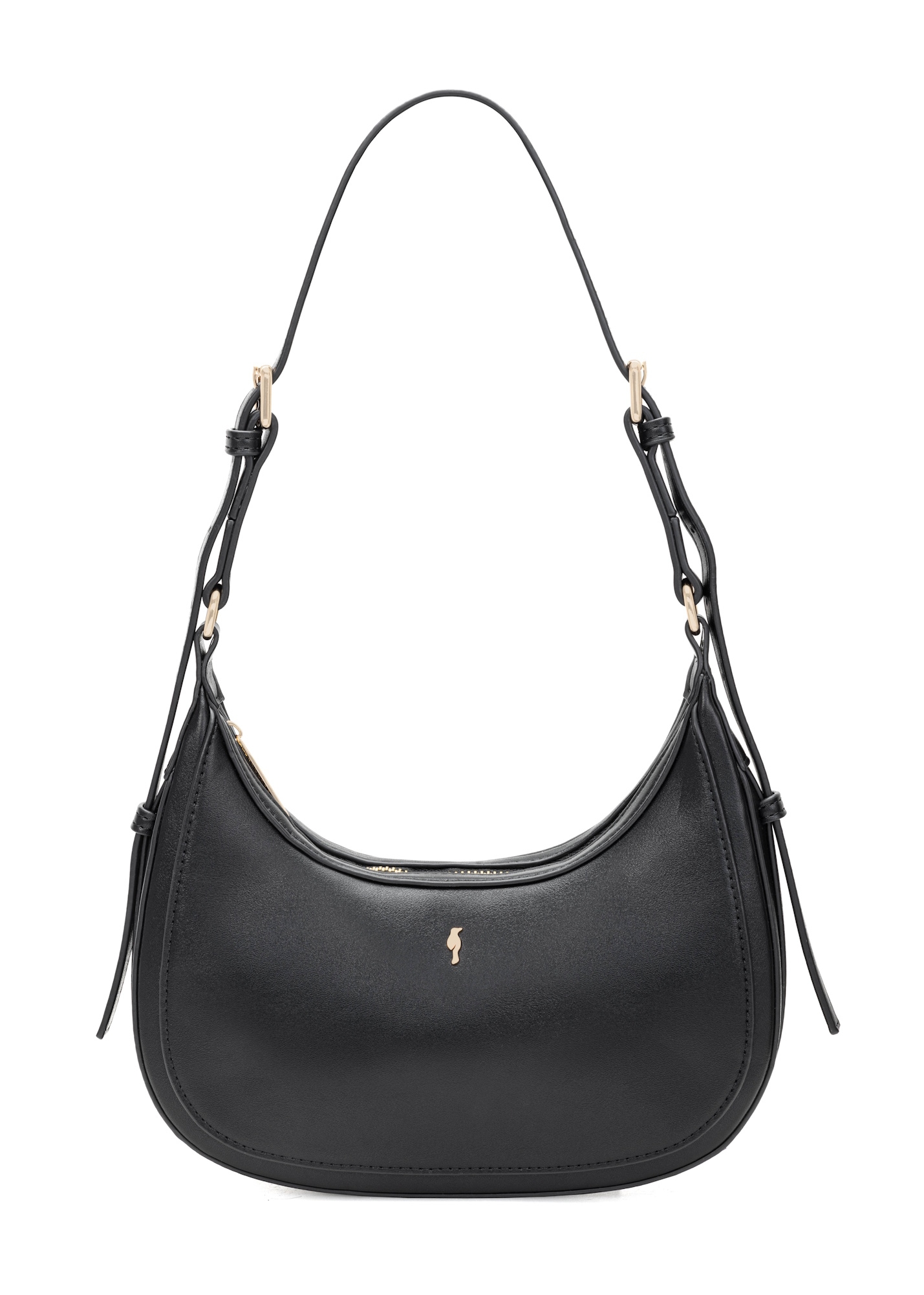 Čierna malá hobo taška TOREC-1136-99(W26)